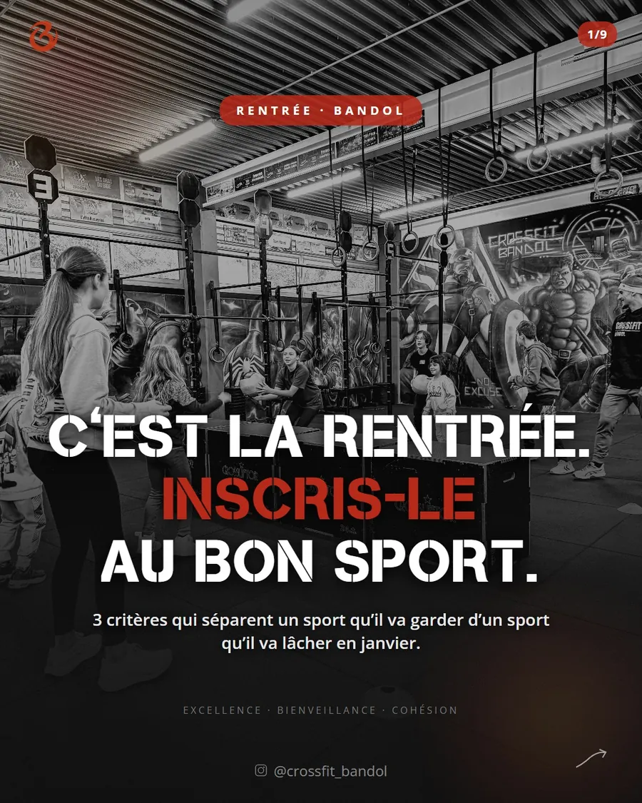 C’EST LA RENTRÉE. INSCRIS-LE AU BON SPORT.  Un enf