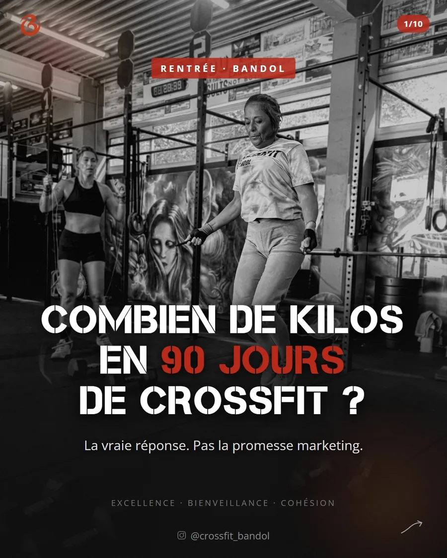 Combien de kilos en 90 jours de CrossFit ?  Tu ne